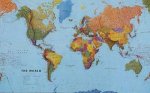 Svět politický - obří nástěnná mapa