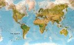 Svět zeměpisný - obří nástěnná mapa