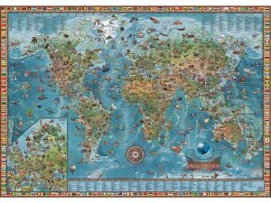 Amazing World - nástěnná ilustrovaná mapa (anglicky) (1)